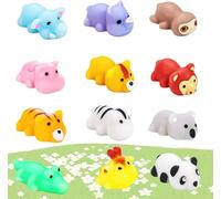 Steemjoey 12 Pièces Squishies Jouet Animaux Anti-Stress Mochi Squishy Animal Squeeze Mini Figurines Super Mignon Cadeau d’Anniversaire Fête pour Enfant