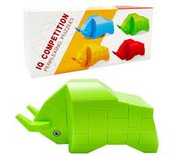 Steemjoey 3D IQ Puzzle Mini Casse-tête, Taureau Brain Teaser Puzzle, Jeux Casse Tête IQ Test Disentanglement Puzzles Jeu Educatif Logic Jeu Magic Toy Cadeau pour Adultes et Enfants