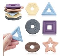 Steemjoey 6 Pièces Fidget Toys Pierre Sensorielle, Sensory Stone en Silicone, Jouets Colorées et Texturés, Soft Stones Anti Stress Apaisants Pierres pour Enfants et Adultes Noël Anniversaire Cadeaux
