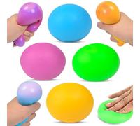 Steemjoey Lot de 4 Balles Anti-Stress Colorées Fidget Balls pour Enfant Adulte, Jouets Anti-Stress, Sensorielle Boules à Presser pour Soulager l'anxiété Le TDAH, Fête Cadeau
