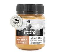 Steens Miel de Manuka - MGO 515+ - 100% certifié Miel Manuka cru pur UMF 15+ - Mis en pot et scellé en Nouvelle-Zélande - Manuka Honey 340 g