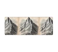 Steep Mountain Tapis de souris imprimé extra large 30,5 x 80 cm pour bureau, jeux et apprentissage - Durable, confortable et respectueux de l'environnement