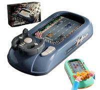 Steer Joy Driving Simulator for Kids, Car Racing Adventure Toy with Steering Wheel, Steering Wheel Toy with Music and Vehicle Sound Effects, Driving Games for Boys Girls Ages 3 and Above (Grey)
