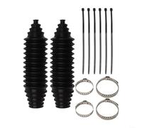 Steering Rack Boots 8.85 Inch Black Silicone Steering Rack | Adjustable inner diameter, cut to fit, silicone material, includes clamps, dust water protection