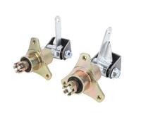 Steering Spindle Bracket Set, Go Kart Front Steering Spindle Knuckle, 3 Stud Front Wheel Hubs for 6 Inch Tires, Hardness Steel Alloy Steering Spindle with Bearings, Compatible