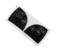 Steering Wheel Button Decals for pour lexus pour es350 2007-2012 Black | Restores faded buttons, black background white text, precise fit for 2007-2012 models, easy peel and application