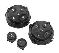Steering Wheel Control Switch Buttons, 4PCS Car Command Panel Replacement for W221 S280 2006-2009,Interior Accessories