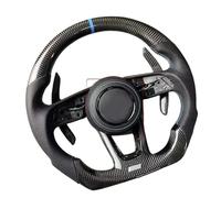 Steering Wheel Cover, Steering Wheel Accessories, Car Accessories, Just Cover Compatible For Audi A4 B9 A3 8Y S4 S3 RS4 RS3 2015-2020(Leather white line)