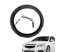Steering Wheel Cover - Velvet, 14,9 x 14,9 x 1,1 po Steering Wheel Wrap 12 V Heated Design | Accessoire Auto respirant et confortable, Warm Grip Cover For Trucks, SUV, Pickups, Road Trips