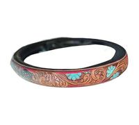 Steering Wheel Cover Women | Cowboy Western Interior Decor - Wear-Resistant Breathable Automotive Interior Fittings Cover for Van SUV Sedan Taxi Offroad Vehicles Car Women Men Summer Winter