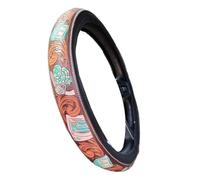 Steering Wheel Cover Women | Cowboy Western Interior Decor - Wear-Resistant Breathable Automotive Interior Fittings Cover for Van SUV Sedan Taxi Offroad Vehicles Car Women Men Summer Winter