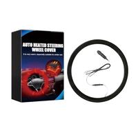 Steering Wheel Heater - Cotton 12 V Fit 14,5 to 15,5 pouces, Heated Auto Cover, Warming Rapid 1 minute | Film de protection automobile pour commutation d'hiver, confort, réduction de la fatigue