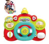 Steering Wheel Toy, Educational Learning Toy, Kids Simulation Driving Wheel with Light and Sound, Fun and Interactive Playtime, Pretend Plaything Car for Boys and Girls