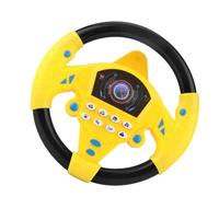 Steering Wheel Toy - Electric Musical Pretend Suction Cup Steering Wheel