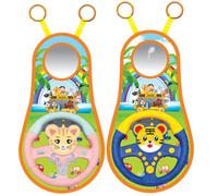 Steering Wheel Toy For Car Seat 360 Degree Rotating Music Accessory