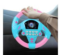 Steering Wheel Toy - Fun Creative Car Driving Toy with Sound and Light for Boys Girls, Educational Interactive Dashboard with Music, Kids Electric Early Education Simulation Steering Wheel 12 Inch