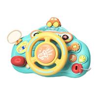 Steering Wheel Toy - Pretend Play Steering Wheel with Sounds & Light - Interactive Learning Toy, Kids Activity Board, Birthday Gift Education Game - for Kids Ages 3+