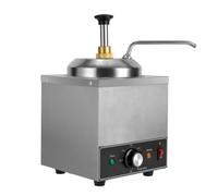 Steeviuzj Distributeur de sauce électrique 650 W, distributeur de chocolat | Distributeur de chocolat en acier inoxydable, chauffe-sauce unique pour chocolat, crème, fromage, température réglable de 30