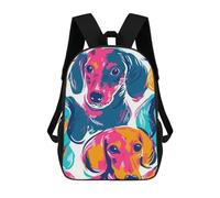 Steevza_small_Joyful_colorful_Teckels_by_joey_moya_seamless__2ff45052-e7cb-4c22-a268-c0a6f0585022 Sac À Dos Pour Enfants, Cartable, Cartable Fille Primaire, Sac À Dos Scolaire, Grande Capaci