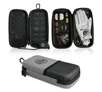 Steez Golf Accessory Case - Golf Bag Organizer. Airtight, Water-Resistant, Protective Hard Case for Phone, Tees, Ball Markers, Repair Tools, and Golf Essentials. Removable Golf Glove Hanger/Dryer