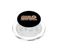 Stefan Retro 70s 80s Sunset Stripe PopSockets PopGrip pour MagSafe