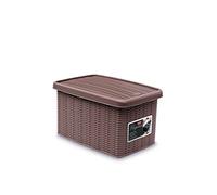 Stefanplast 2075886 Elegance Boîte de Rangement Gris Tourterelle Plastique 19 x 29 x 16 cm