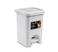 Stefanplast 2075920 Elegance Corbeille Blanc Plastique 21 x 21 x 28 cm