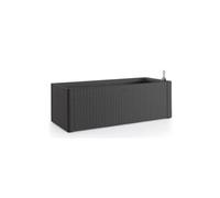 STEFANPLAST Bac à fleurs/Jardinière rectangulaire NATURAL DELUX - 100x43xH33cm - 90 + 6,5L dans la réserve - Anthracite