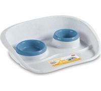 STEFANPLAST Bac à aliments et à eau 0,25+0,30l bleu ciel, 97770