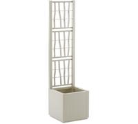 Bac a fleur - ETHICA - Craie - Carré avec treillis - 38 L -