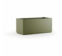 Stefanplast Bac à fleurs ETHICA rectangulaire 80 cm – 100x43x35 cm – Vert