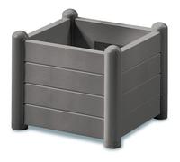 STEFANPLAST - Bac a fleur Italia - carre stone gris