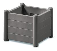 Stefanplast - Bac A Fleur Italia - Carre Stone Gris Multicolore
