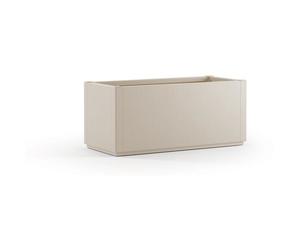 STEFANPLAST Bac à fleur/Jardinière ETHICA rectangulaire 80 L - 80x36xh 35 cm - Craie