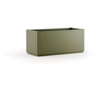 Stefanplast Bac à fleurs ETHICA rectangulaire 80 cm – 100x43x35 cm – Vert