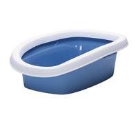 Stefanplast Bac à Litière pour Chat Sprint Chaton & Ängstliche En Blanc/Bleu