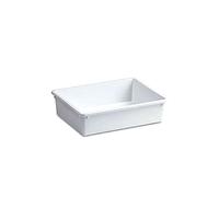Stefanplast Bac réfrigérateur en Plastique 50 x 35 x 12 h cm, 15 L, Blanc