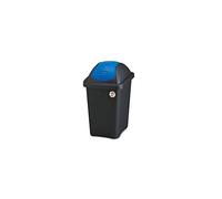 Stefanplast Basculine Multipat en polypropylène noir/bleu 30 l