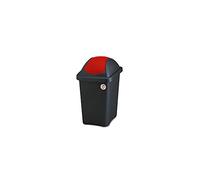 Stefanplast Basculine Multipat, Polypropylène, Noir/Rouge, 30 l