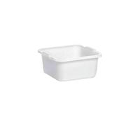 Stefanplast Bassine carrée en polyéthylène, blanc, 34 cm