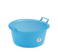 Stefanplast Bassine Ronde en polyéthylène, Neutre/Bleu pâle, 30 x 55 x 26,5 cm