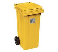 Stefanplast Bidon Sur Roulettes URBAN ECO SYSTEM Jaune 120Lt Polypropylène