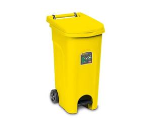 Stefanplast BIDONE ECO System 80 L avec PEDA Jaune