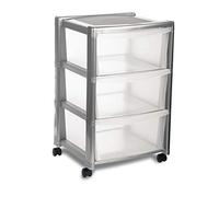 Stefanplast Caisson Libre 3 tiroirs Hauts - Silver