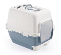 Stefanplast Cathy Clever Smart Closed Bac à litière pour chat avec tiroir Bleu 58 x 45 x 48 cm
