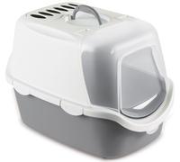 STEFANPLAST CATHY Poubelle Easy Clean avec filtre, blanc/gris, 56x40x40cm