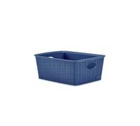 STEFANPLAST CESTINO ELEGANCE M HIGH 25X19.5X10 CM BLU NAVY CASA ACCESSORI