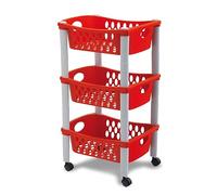 Stefanplast Chariot OTEL À Trois ÉTAGES Rouge