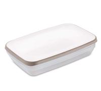 Stefanplast Ciaofresh Boîte hermétique, 2,4 l, Transparent et Taupe