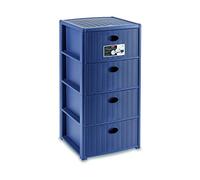 Stefanplast Commode 4 élégance 40 x 40 x 80 Bleu Marine